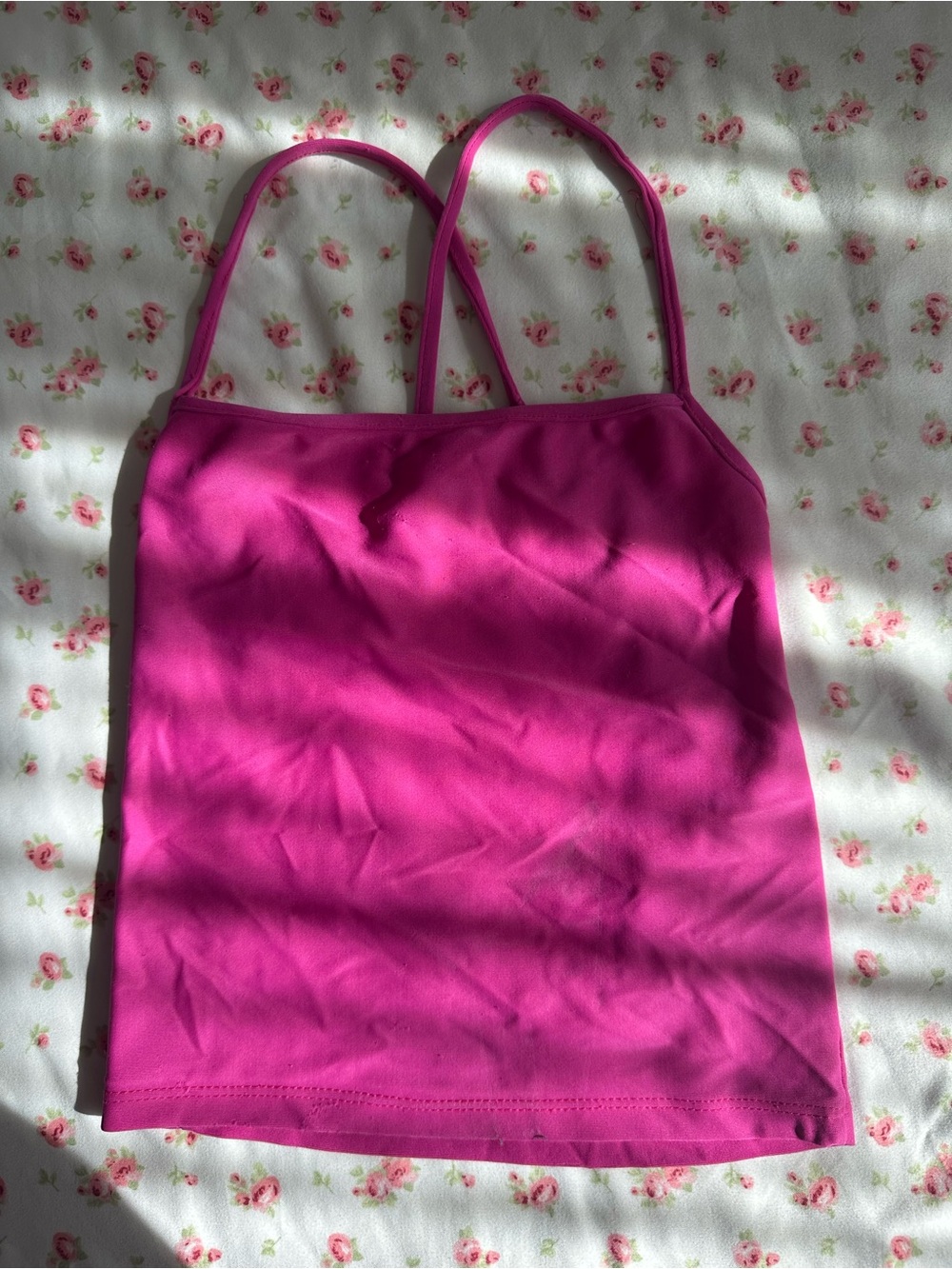 Women’s Fuchsia Spaghetti Strap Tank Top